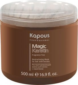 restrukturiruyushchaya maska dlya volos s keratinom quotmagic keratinquot 500 ml kapous professional rossiya