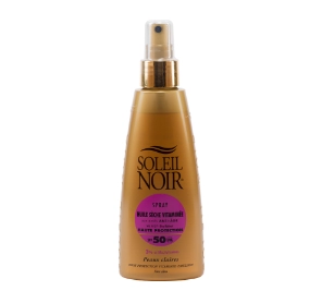 antivozrastnoe vitaminizirovannoe suhoe maslosprej huile seche vitaminee spf 50 150 ml soleil noir franciya