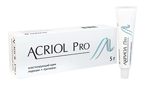 anesteziruyushchij krem acriol pro 5 gr 5 gr acriol pro rossiya