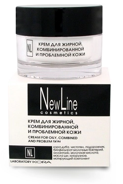 nl krem dlya zhirnoj kombinirovannoj i problemnoj kozhi 50 ml new line rossiya