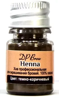 hna dlya okrashivaniya brovej dp brow henna temno korichnevyj 5 gr dp brow henna indiya