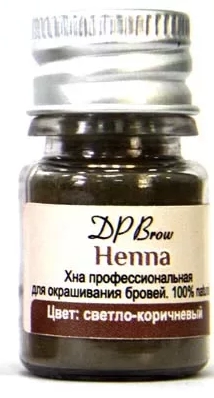 hna dlya okrashivaniya brovej dp brow henna svetlo korichnevaya 5 gr dp brow henna indiya