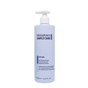ochishchayushchij gel s fruktovymi kislotami aha gel 400 ml mesopharm simple care rossiya