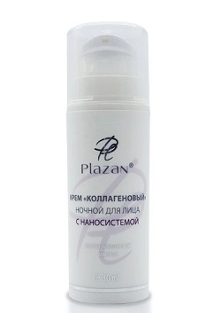 kollagenovyj nochnoj krem dlya lica s nanosistemoj 30 ml plazan rossiya
