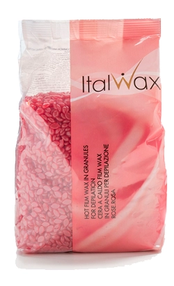 vosk dlya depilyacii plenochnyj v granulah roza 1 kg italwax italiya