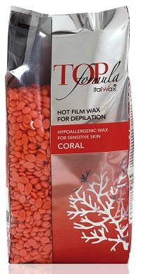 vosk dlya depilyacii plenochnyj v granulah korall top formula 750 gr italwax italiya