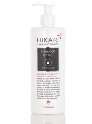 solncezashchitnyj krem novogo pokoleniya spf 50 prof 400 ml hikari lab izrail