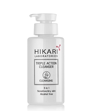 ochishchayushchij krem trojnogo dejstviya dlya chuvstvitelnoj kozhi triple action cleanser 250 ml hikari laboratories izrail