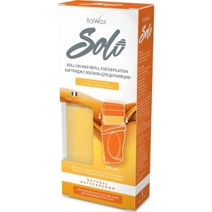 vosk dlya depilyacii v domashnih usloviyah teplyj v kartridzhe solo naturalnyj 100 ml italwax italiya