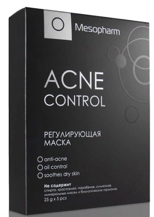 reguliruyushchaya maska dlya lica acne control 25 gr h 5 sht mesopharm professional rossiya