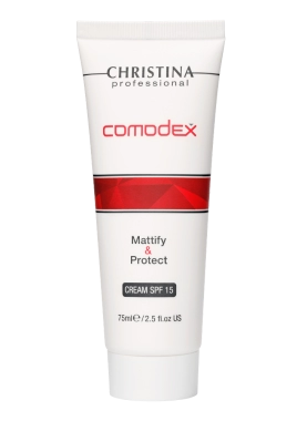 matiruyushchij zashchitnyj krem dlya zhirnoj i problemnoj kozhi spf 15 75 ml christina izrail