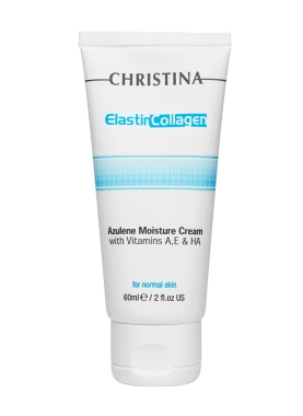 uvlazhnyayushchij krem c vitaminami a e i gialuronovoj kislotoj dlya normalnoj kozhi elastin kollagen azulen 60 ml christina izrail