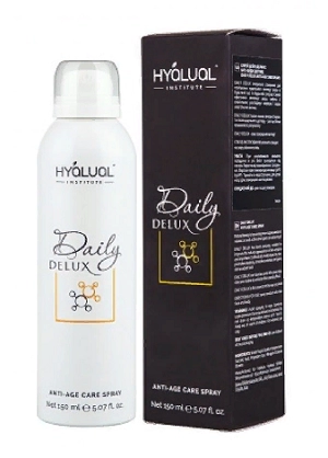 anti age sprej dlya omolozheniya kozhi i usileniya dejstviya kosmeticheskih sredstv daily delux dejli delyuks 50 ml hyalual shvejcariya
