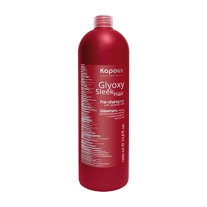 shampun pered vypryamleniem volos s glioksilovoj kislotoj quotglyoxy sleek hairquot 1000 ml kapous professional rossiya