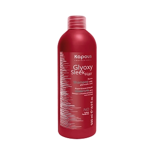 shampun razglazhivayushchij s glioksilovoj kislotoj quotglyoxysleek hairquot 500 ml kapous professional rossiya