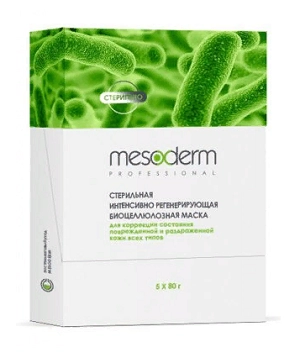 intensivno regeniriruyushchaya biocellyuloznaya maska sterilnaya dlya vseh tipov kozhi 5 sht h 80 g mesoderm ispaniya