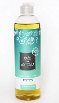 massazhnoe maslo dlya tela quotdetoxquot 500 ml axioma rossiya