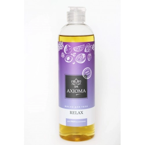 massazhnoe maslo dlya tela quotrelaxquot 500 ml axioma rossiya