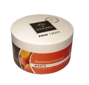 saharnyj skrab dlya tela mango quotanticellyulitnyjquot 200 ml axioma rossiya