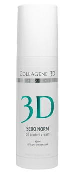 krem dlya lica sebo norm seboreguliruyushchij d kombinirovannoj i zhirnoj kozhi 150 ml collagene 3d rossiya