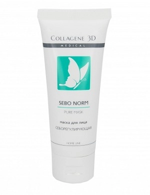 maska seboreguliruyushchaya sebo norm 75 ml collagene 3d rossiya
