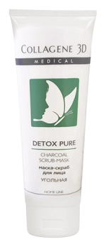 maska skrab ugolnaya detox pure 75 ml collagene 3d rossiya