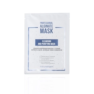 seboreguliruyushchaya alginatnaya maska c solyu mertvogo morya maslami chajnogo dereva i limona cleansing and purifying 30 gr mesopharm professional rossiya