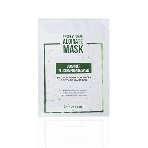 vosstanavlivayushchaya alginatnaya gidromaska s ekstraktom ogurca cucumber glucoempriente 30 gr mesopharm professional rossiya
