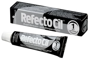 kraska dlya okrashivaniya brovej i resnic refectocil chernaya 15 gr refectocil avstriya