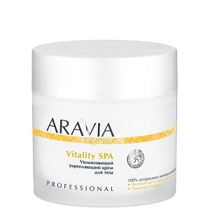 uvlazhnyayushchij ukreplyayushchij krem dlya tela quotvitality spaquot 300 ml aravia organic rossiya