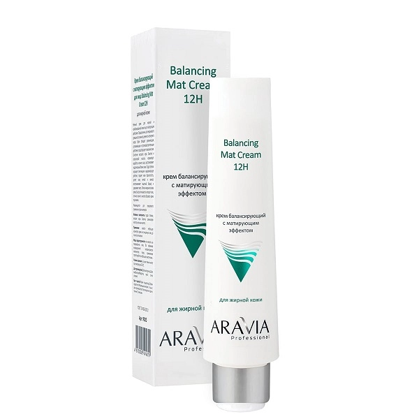 krem dlya lica balansiruyushchij s matiruyushchim effektom balancing mat cream 12h 100 ml aravia professional rossiya