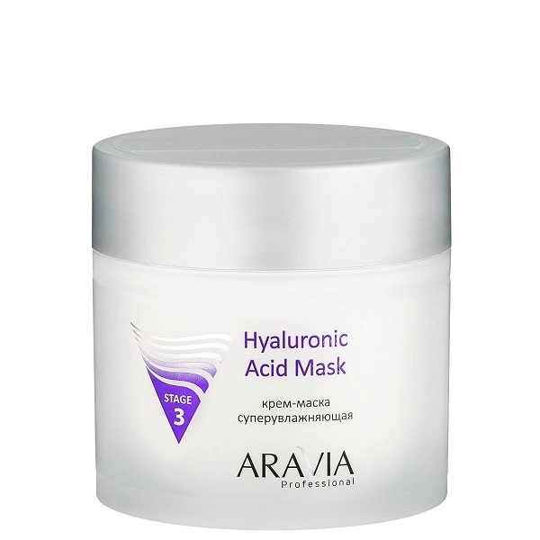 krem maska superuvlazhnyayushchaya hyaluronic acid mask 300 ml aravia professional rossiya