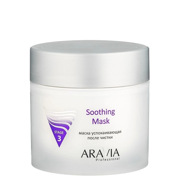 maska uspokaivayushchaya posle chistki soothing mask 300 ml aravia professional rossiya