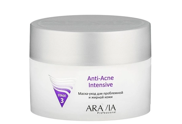 maska uhod dlya problemnoj i zhirnoj kozhi anti acne intensive 150 ml aravia professional rossiya