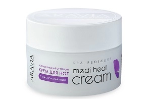 krem regeneriruyushchij ot treshchin s maslom lavandy quotmedi heal creamquot 150 ml aravia professional rossiya