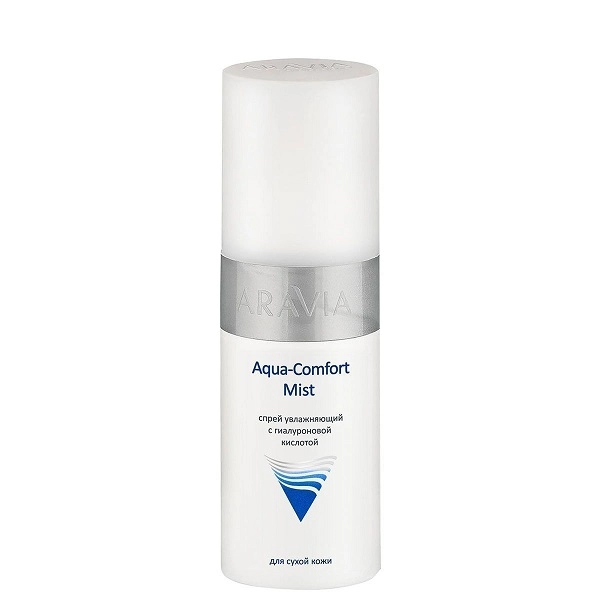 sprej uvlazhnyayushchij s gialuronovoj kislotoj aqua comfort mist 150 ml aravia professional rossiya