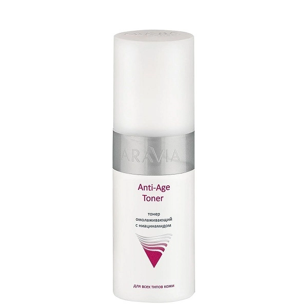 toner omolazhivayushchij s niacinamidom anti age toner 150 ml aravia professional rossiya