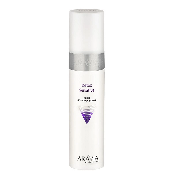 tonik detoksiciruyushchij detox sensitive 250 ml aravia professional rossiya