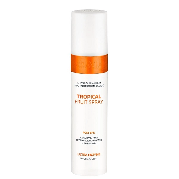 sprej ochishchayushchij protiv vrosshih volos s ekstr tropicheskih frukt i enz tropical fruit spray 250 ml aravia professional rossiya