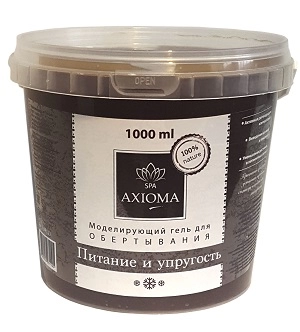 gel dlya obertyvaniya pitanie i uprugost shokoladnyj 1000 ml axioma rossiya