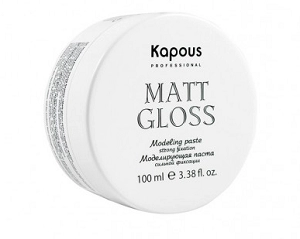 modeliruyushchaya pasta dlya volos silnoj fiksacii quotmatt glossquot 100 ml kapous professional rossiya