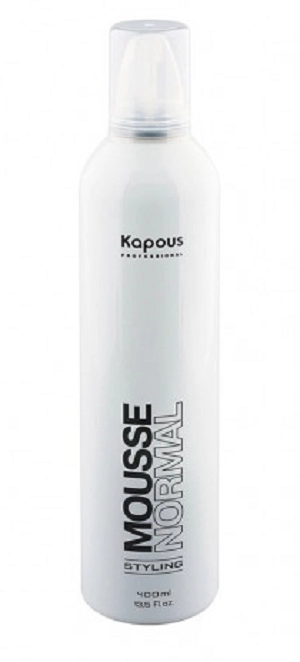 muss dlya ukladki volos normalnoj fiksacii mousse normal 400 ml kapous professional rossiya
