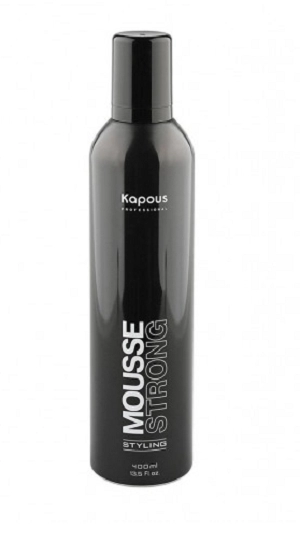 muss dlya ukladki volos silnoj fiksacii mousse strong 400 ml kapous professional rossiya