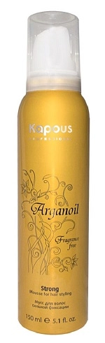 muss dlya ukladki volos silnoj fiksacii s maslom argany 150 ml kapous professional rossiya
