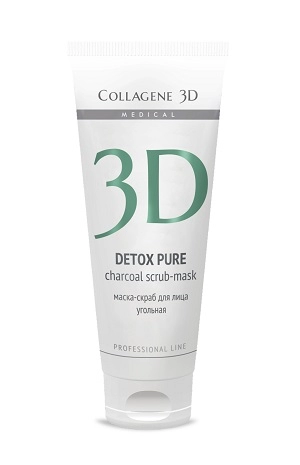 maska skrab ugolnaya prof detox pure 150 ml collagene 3d rossiya