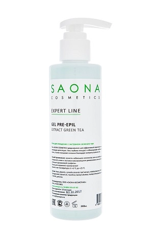 gel dlya glubokogo ochishcheniya posle depilyacii s ekstraktom zelenogo chaya 200 ml saona cosmetics rossiya