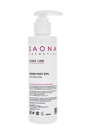 krem posle depilyacii vosstanavlivayushchij s pantenolom 200 ml saona cosmetics rossiya