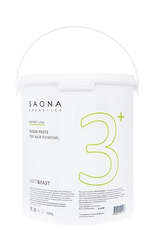 pasta dlya shugaringa 3 myagkaya bez razogreva 35 kg 3500 gr saona cosmetics rossiya