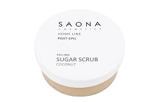saharnyj skrab piling s kokosom i mindalem 300 ml saona cosmetics rossiya