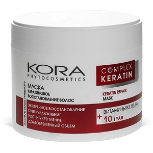 maska keratinovoe vosstanovlenie volos 300 ml kora phytocosmetics rossiya